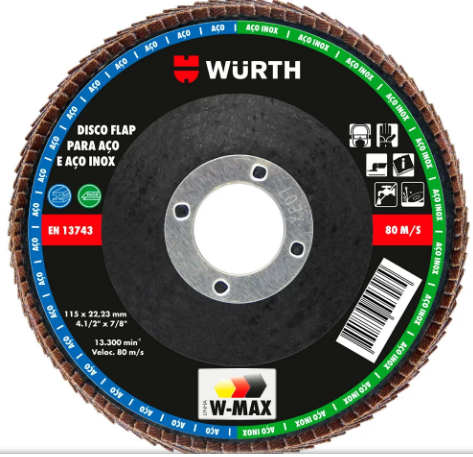 DISCO FLAP DESBASTE 115MM G80